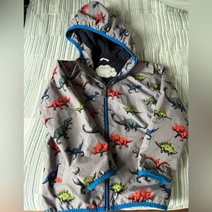 Fleece lined Hatley kids’ unisex raincoat, size 8
